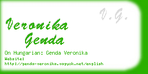 veronika genda business card